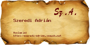 Szeredi Adrián névjegykártya