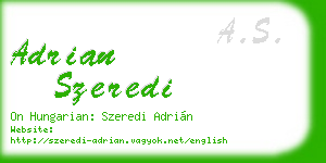 adrian szeredi business card